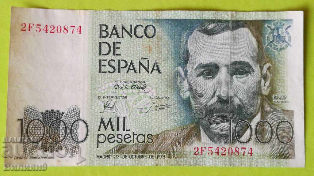 1000 pesetas 1979 Spania