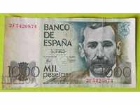 1000 pesetas 1979 Spania