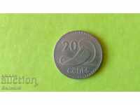 20 цента 1969 Фиджи