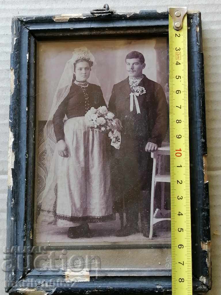 Auction  Old wedding photo wedding photo photo