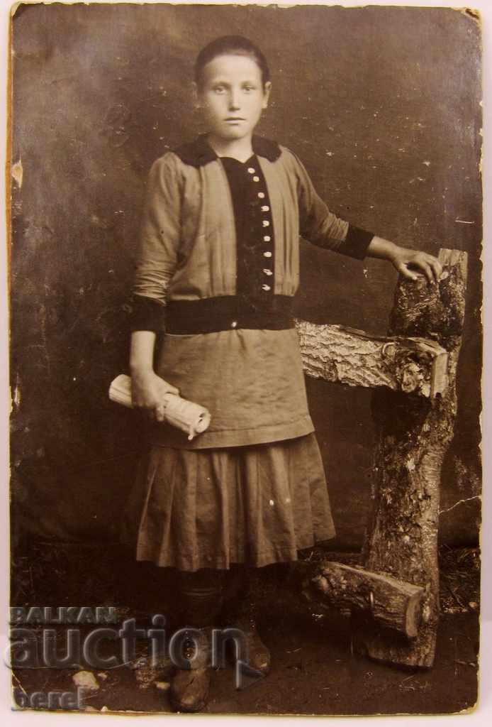 OLD PHOTOGRAPHY-RETRO CLOTHING-YOUNG LADY-CDV