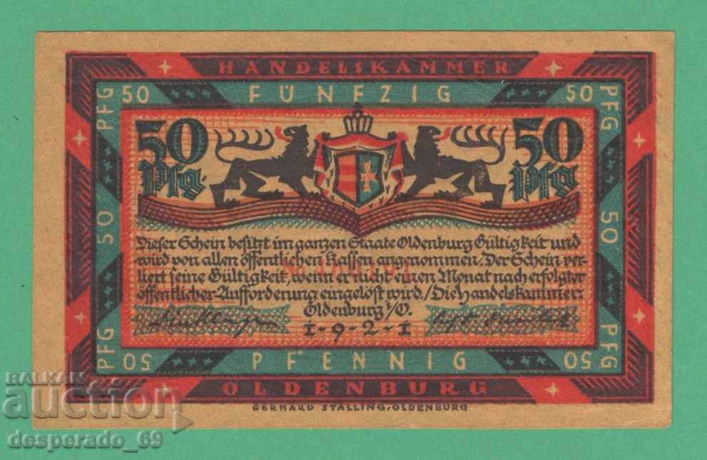 (¯ "". .NOTGELD (γ. Όλντενμπουργκ) 1921 UNC -50 pfeniga¸. • "´¯) με τιμή 3.00 BGN | € 1.53