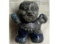 Small plastic, sculpture - "Winner" - fireclay table.