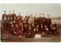 OLD PHOTOGRAPHY-PUPILS IN UNIFORMS-TEACHER-INTERESTING