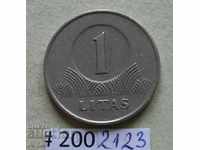 1 lit 2001 Lituania