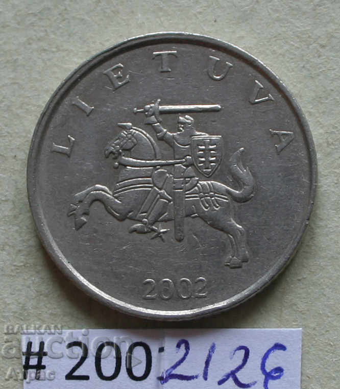 1 lit 2002 Lituania cu preț € 0.46 | 0.90 BGN