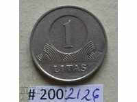 1 lit 2002 Lithuania