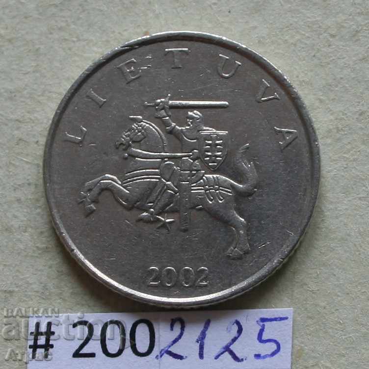 1 lit 2002 Lithuania with price € 0.46 | 0.90 BGN