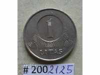 1 lit 2002 Lithuania