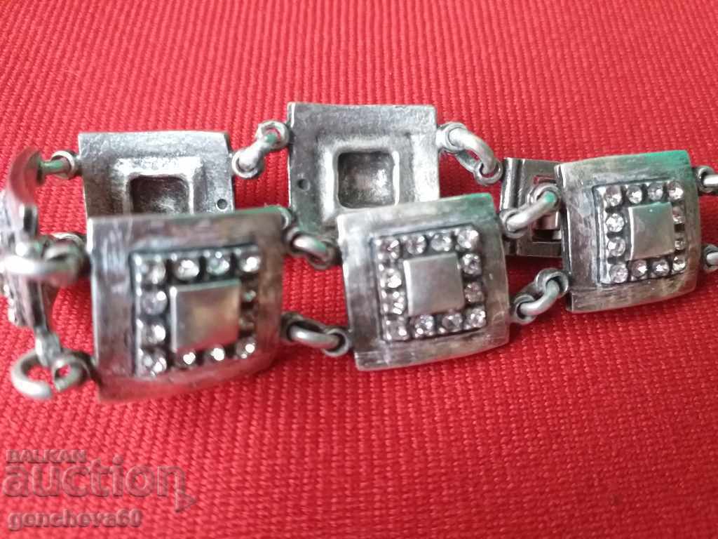 Renaissance silver plated bracelet with stones - 5 Renaissance silver plated bracelet with stones - 5