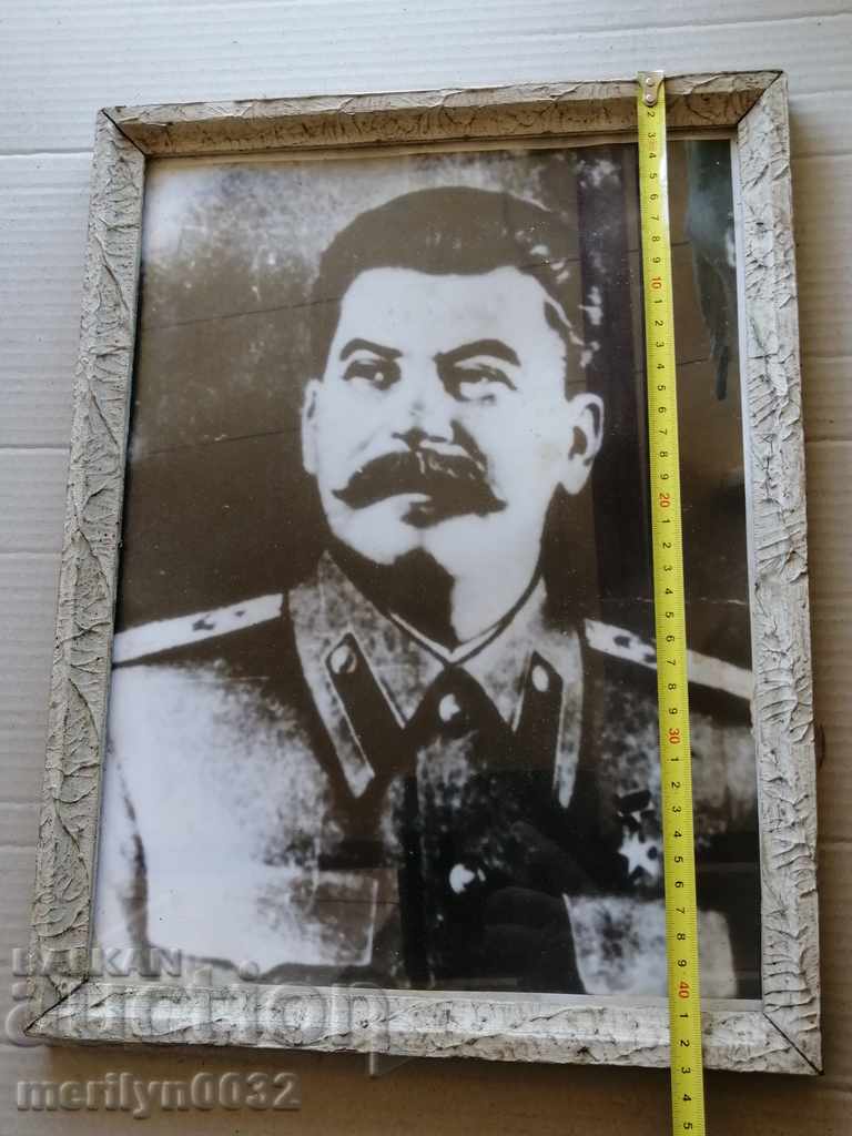 Soch framed photo, portrait of the father of the people of Stalin with price 49.00 BGN | € 25.05 Soch framed photo, portrait of the father of the people of Stalin with price 49.00 BGN | € 25.05