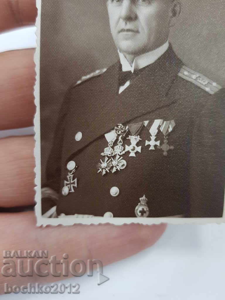 Auction  Bulgarian Royal Navy military photograph with Captain 1st Rank