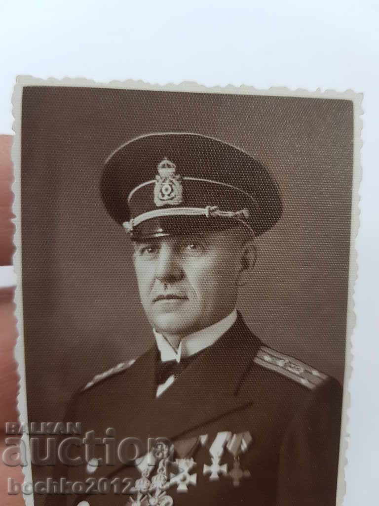 Delivery of Bulgarian Royal Navy military photograph with Captain 1st Rank