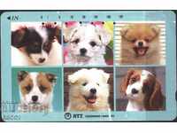 Phonecard Fauna Dogs from Japan