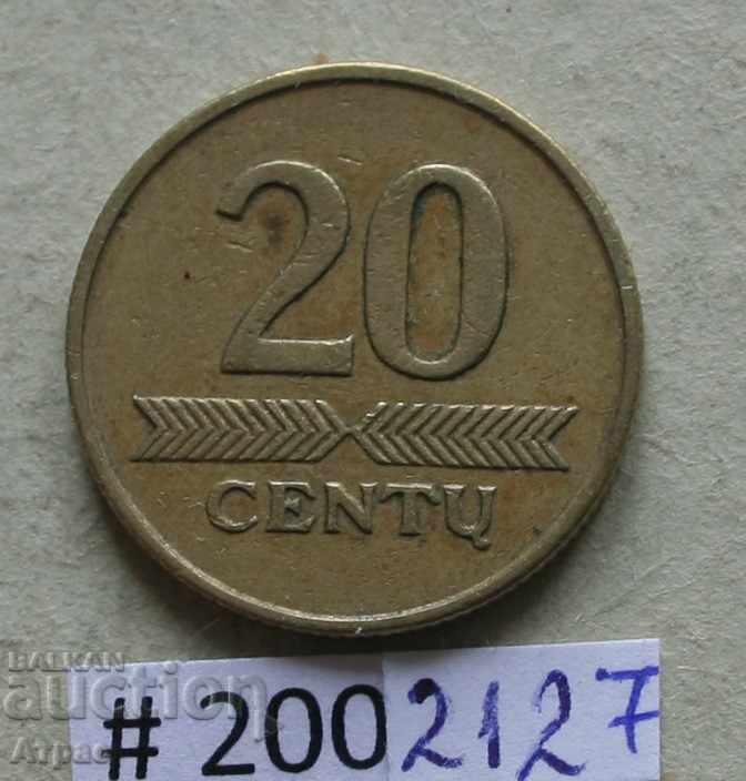 20 εκατοστά 1997 Λιθουανία