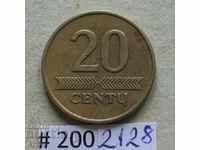20 centimii 1997 Lituania