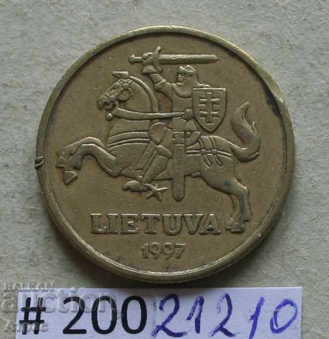 20 centimii 1997 Lituania cu preț € 0.26 | 0.51 BGN