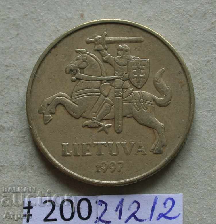 50 centimus 1997 Lithuania with price € 0.61 | 1.19 BGN
