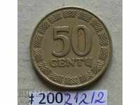 50 centimus 1997 Λιθουανία