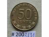 50 centimes 2000 Lithuania