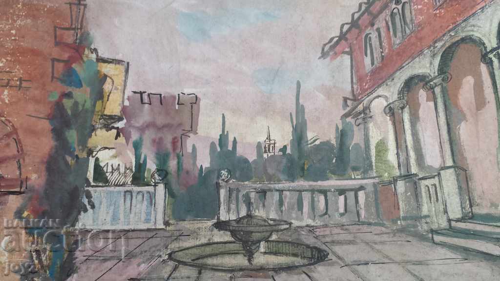 Delivery of PAINTING CITY LANDSCAPE BALCHIK 76 g. Watercolor / M. ABAZOVA Delivery of PAINTING CITY LANDSCAPE BALCHIK 76 g. Watercolor / M. ABAZOVA