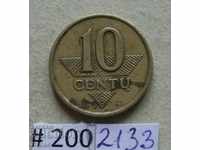 10 centimii 1997 Lituania