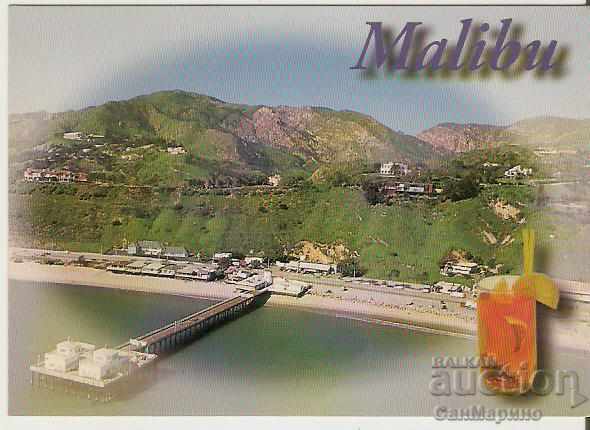 Postcard USA Malibu View 2 *
