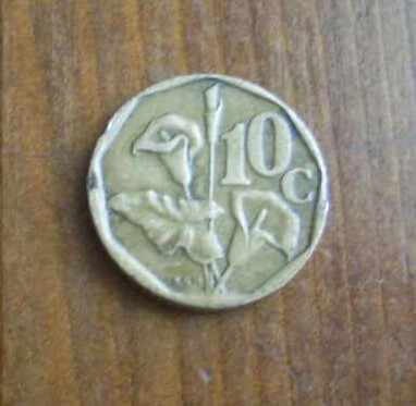 South Africa 10 cents 1991
