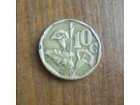 South Africa 10 cents 1991