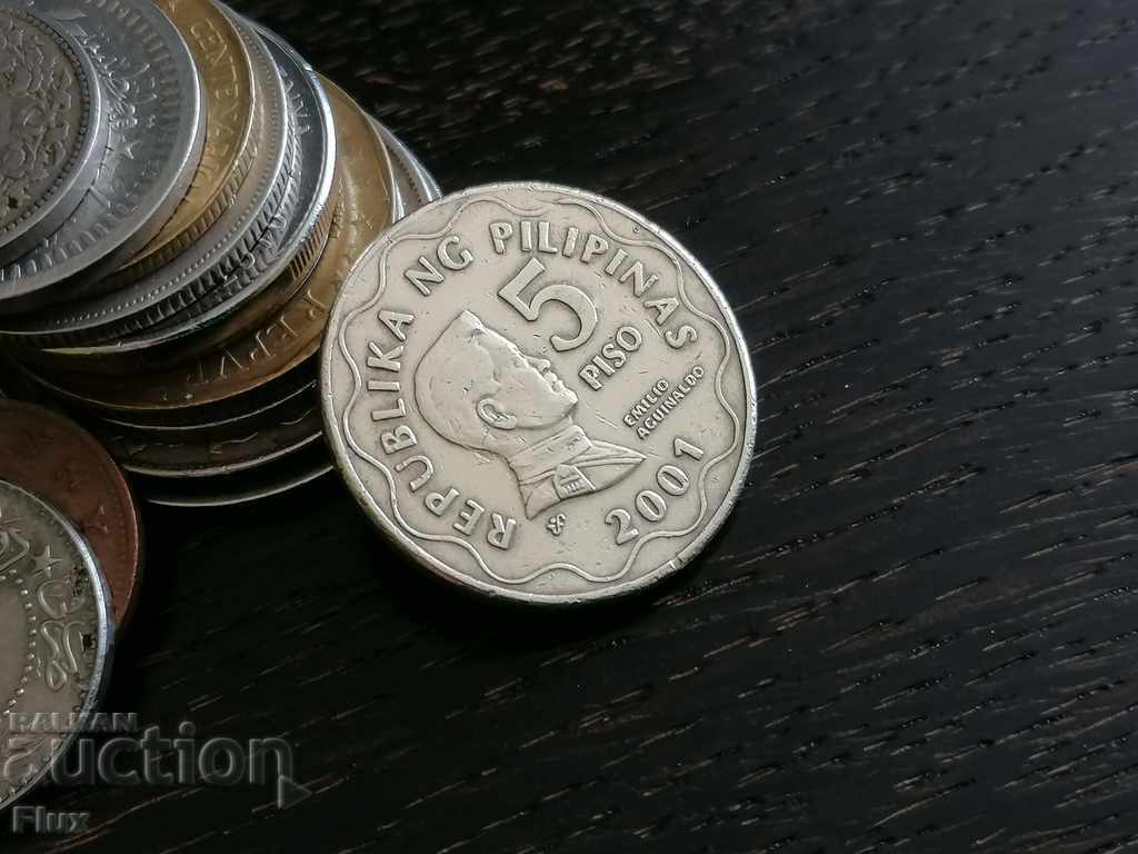 Mонета - Филипини - 5 писо | 2001г.