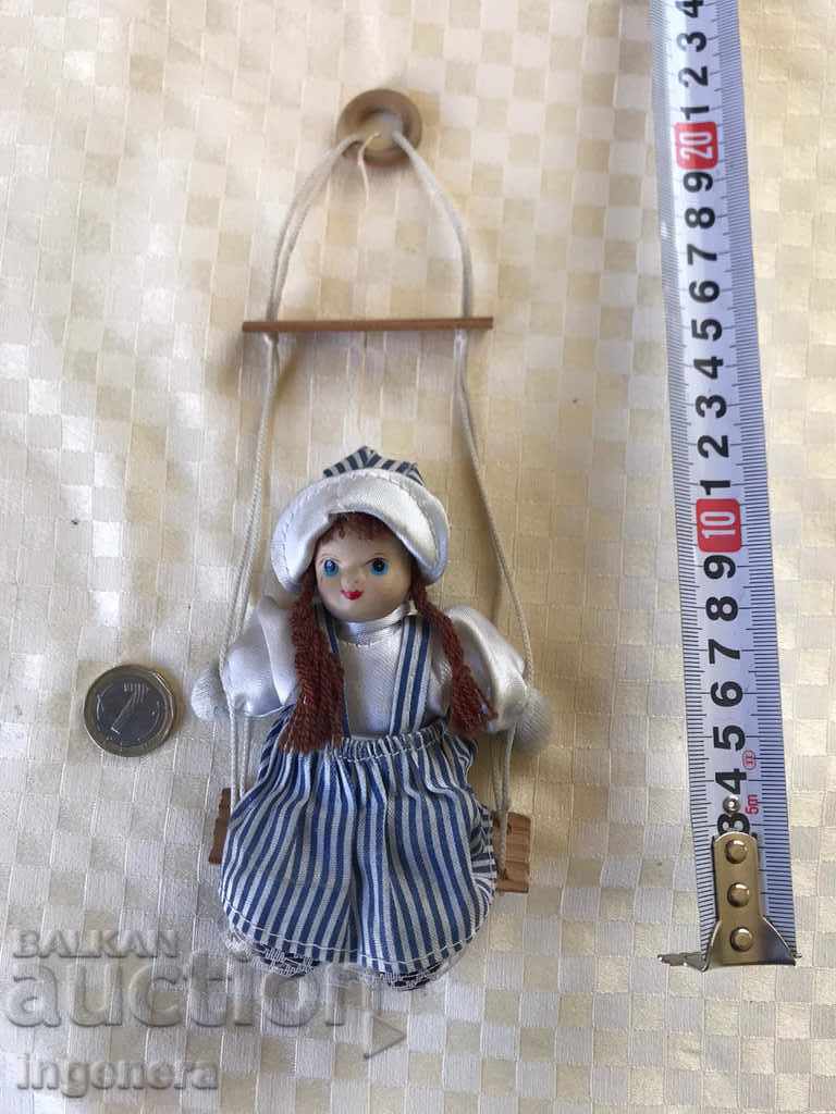 Wooden toy doll doll