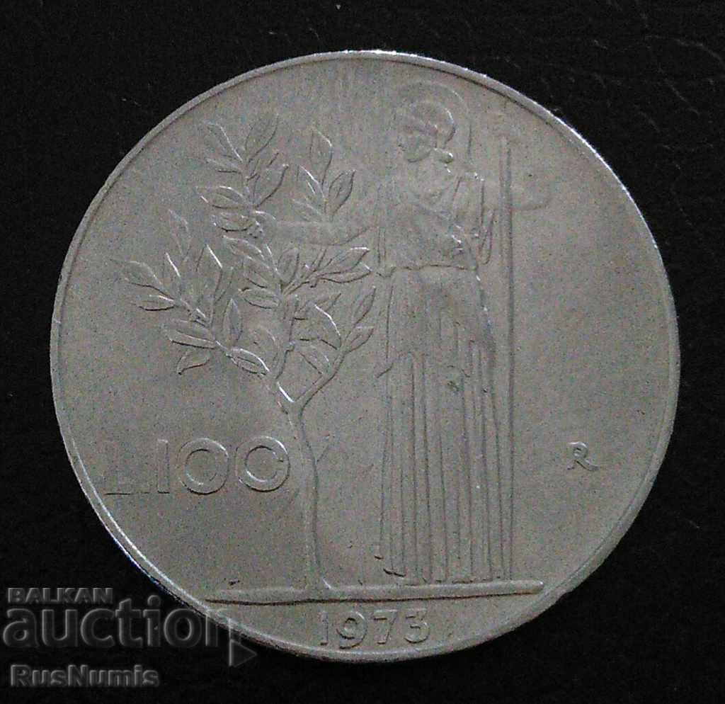Italia. 100 £ 1973