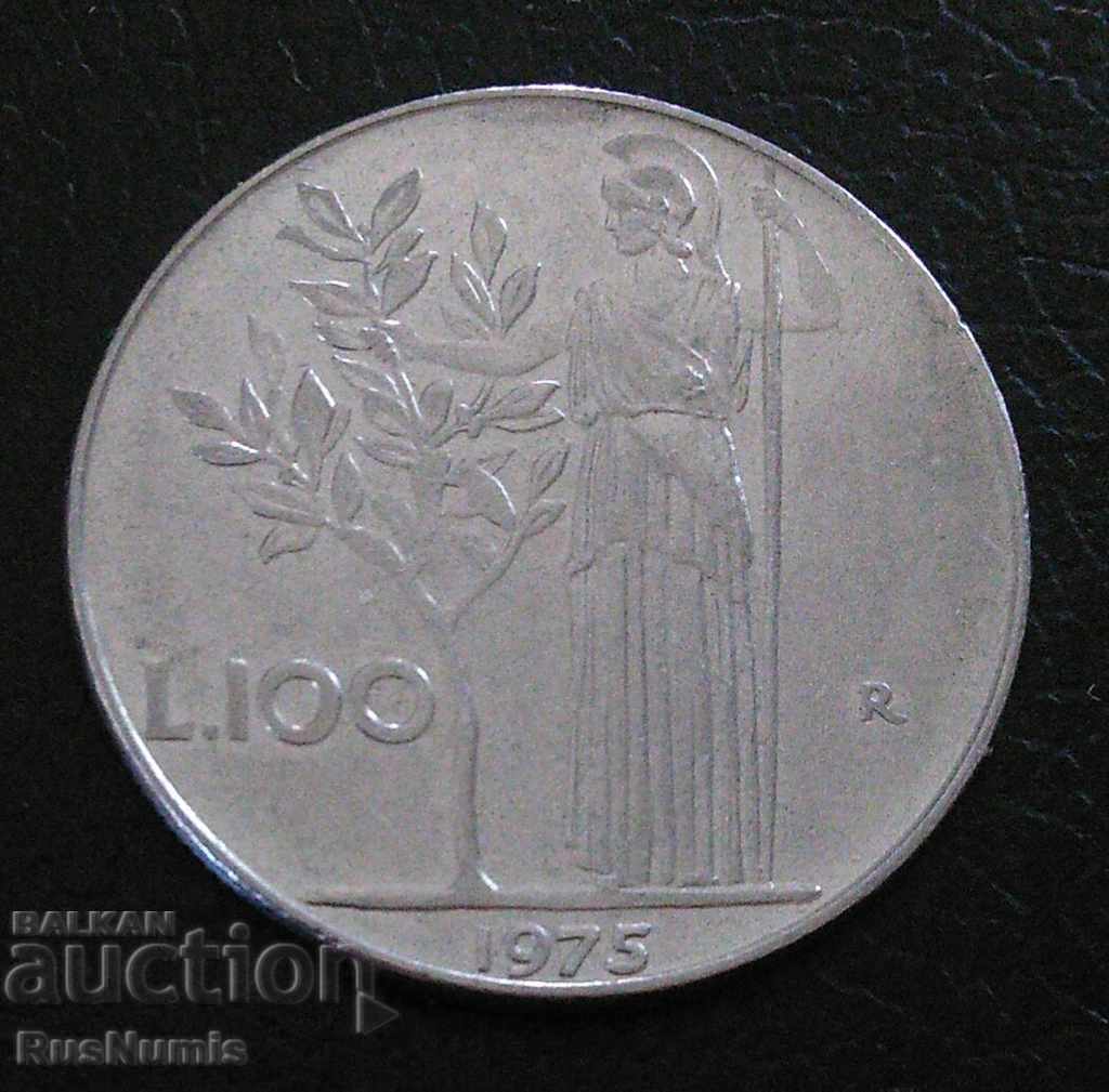 Italia. 100 £ 1975