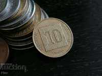 Monedă - Israel - 10 agori 2007.