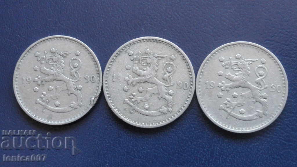 Auction Finland 1930 - 1 Brand (3 pieces) Auction Finland 1930 - 1 Brand (3 pieces)