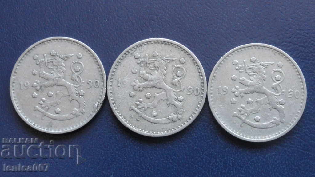 Finland 1930 - 1 Brand (3 pieces) - 5 Finland 1930 - 1 Brand (3 pieces) - 5