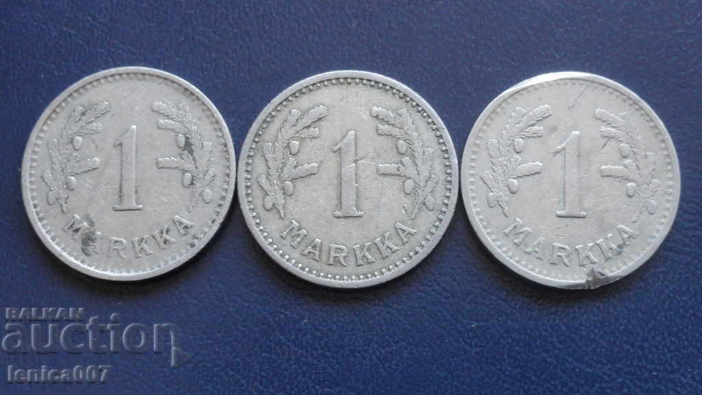 Finland 1930 - 1 Brand (3 pieces) - 6 Finland 1930 - 1 Brand (3 pieces) - 6