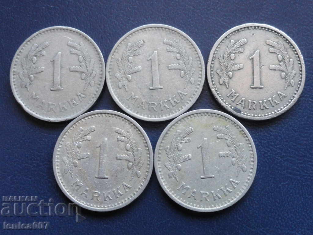 Delivery of Finland 1929-40 - 1 Brand (5 pieces) Delivery of Finland 1929-40 - 1 Brand (5 pieces)