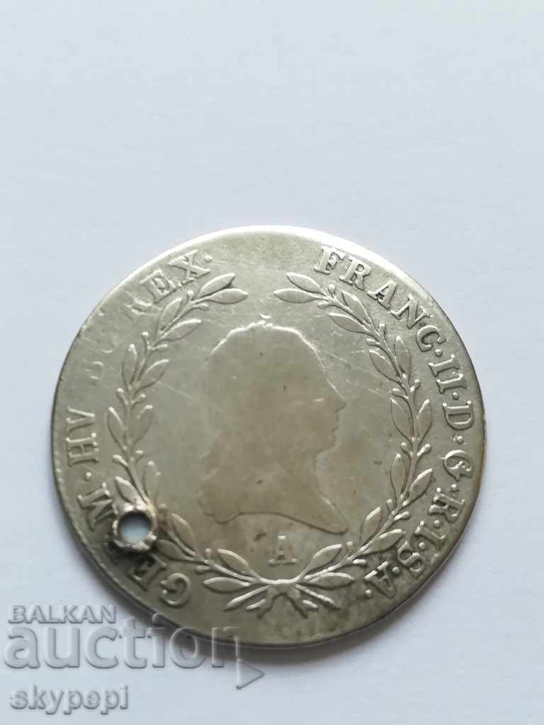 20 CRUISER 1803. - FRANCE II silver with price 19.00 BGN | € 9.71