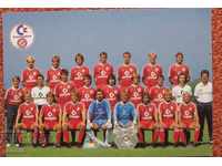football old post card Bayern Germany 1987/88