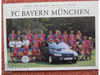 football old post card Bayern Germany 1994/95