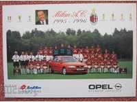 κάρτα ποδοσφαίρου Μιλάνο Ιταλία