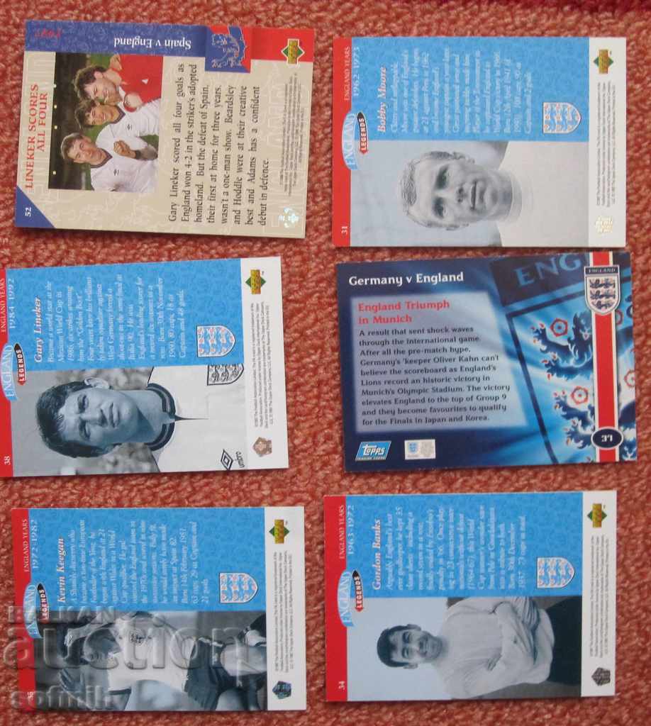 κάρτες ποδοσφαίρου Αγγλία με τιμή 6.00 BGN | € 3.07 κάρτες ποδοσφαίρου Αγγλία με τιμή 6.00 BGN | € 3.07