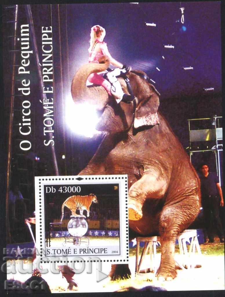 Pure Circus Elephant Tiger 2004 de la Sao Tome și Principe