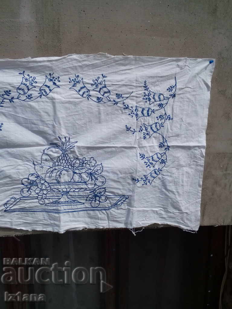 Delivery of Antique Embroidered Rug, Wall Hanging Delivery of Antique Embroidered Rug, Wall Hanging