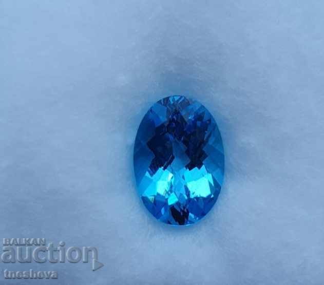 Natural Blue Topaz 6.50 ct. Certificate. Guaranteed origin! - 6 Natural Blue Topaz 6.50 ct. Certificate. Guaranteed origin! - 6