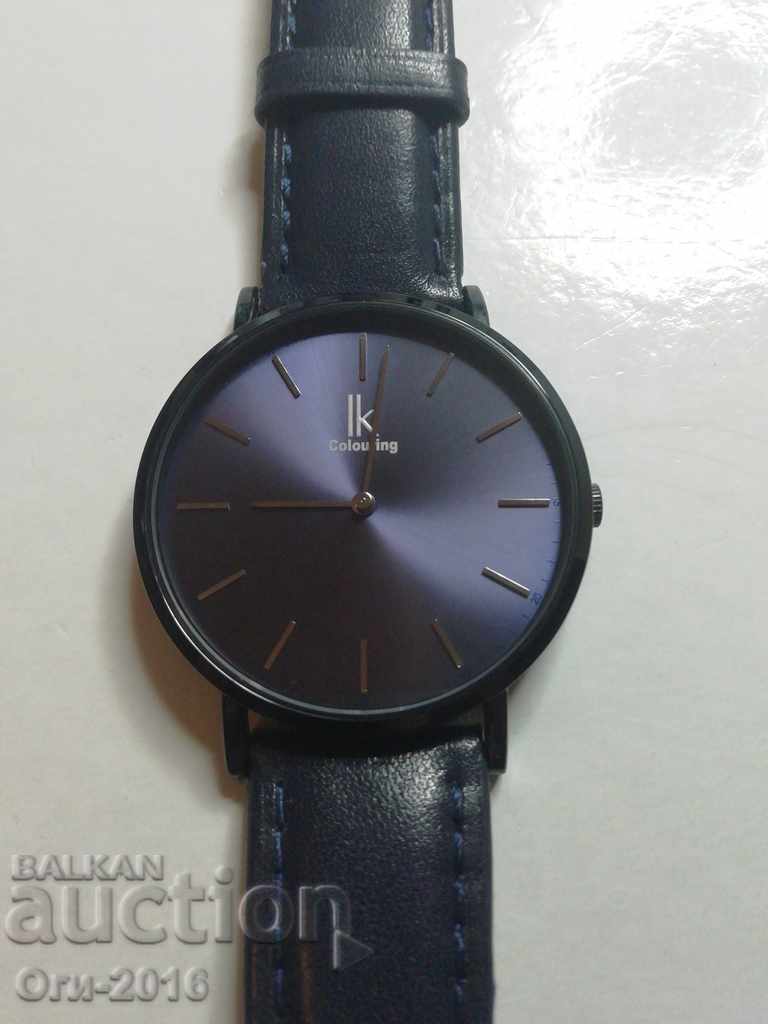 Alienwork Navy Blue Ultra Thin Watch with price 28.00 BGN | € 14.32 Alienwork Navy Blue Ultra Thin Watch with price 28.00 BGN | € 14.32