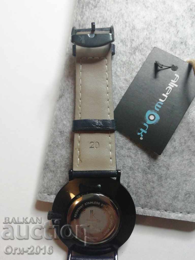 Auction Alienwork Navy Blue Ultra Thin Watch Auction Alienwork Navy Blue Ultra Thin Watch