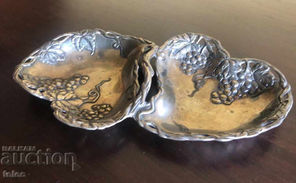 Auction Silver-plated Art Deco dish for candy/nuts Auction Silver-plated Art Deco dish for candy/nuts