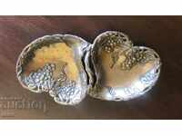 Ασημένιο δοχείο Art Deco για καραμέλες/ξηρούς καρπούς